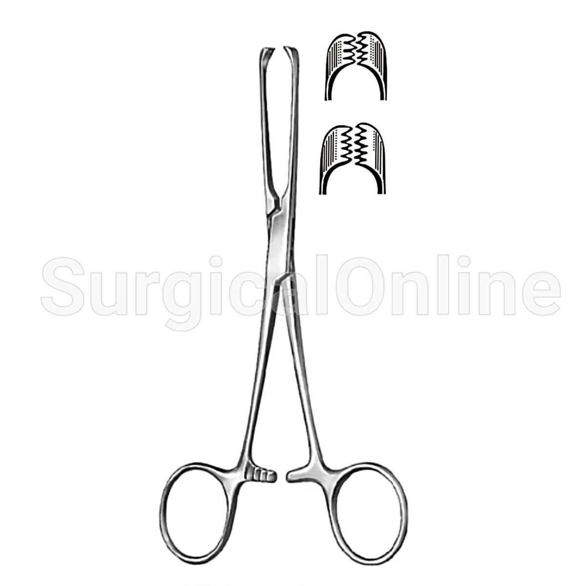 Allis Tissue Forceps 5X6 Teeth 7.00"
