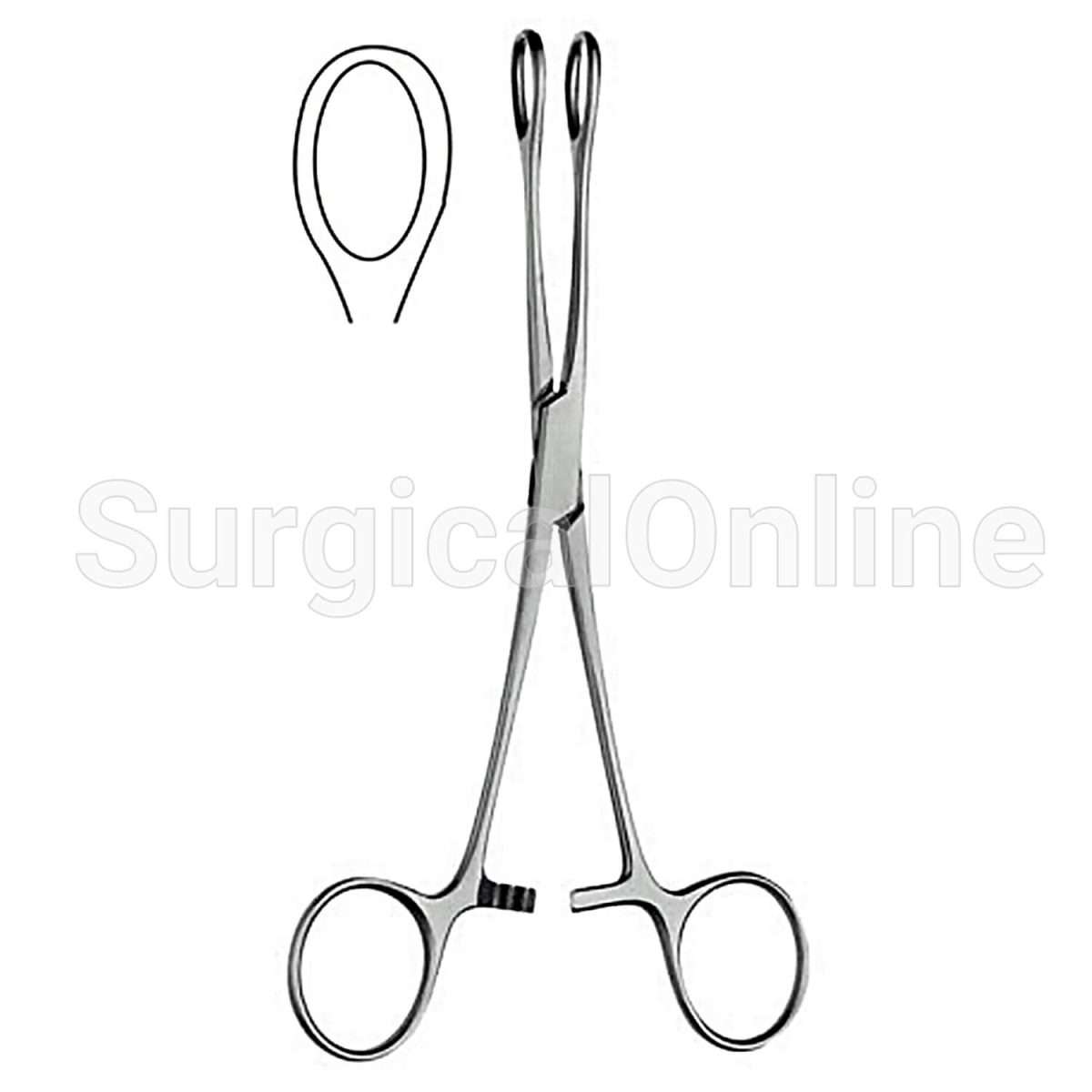 Foerster Sponge Forceps Smooth Straight 7.00"