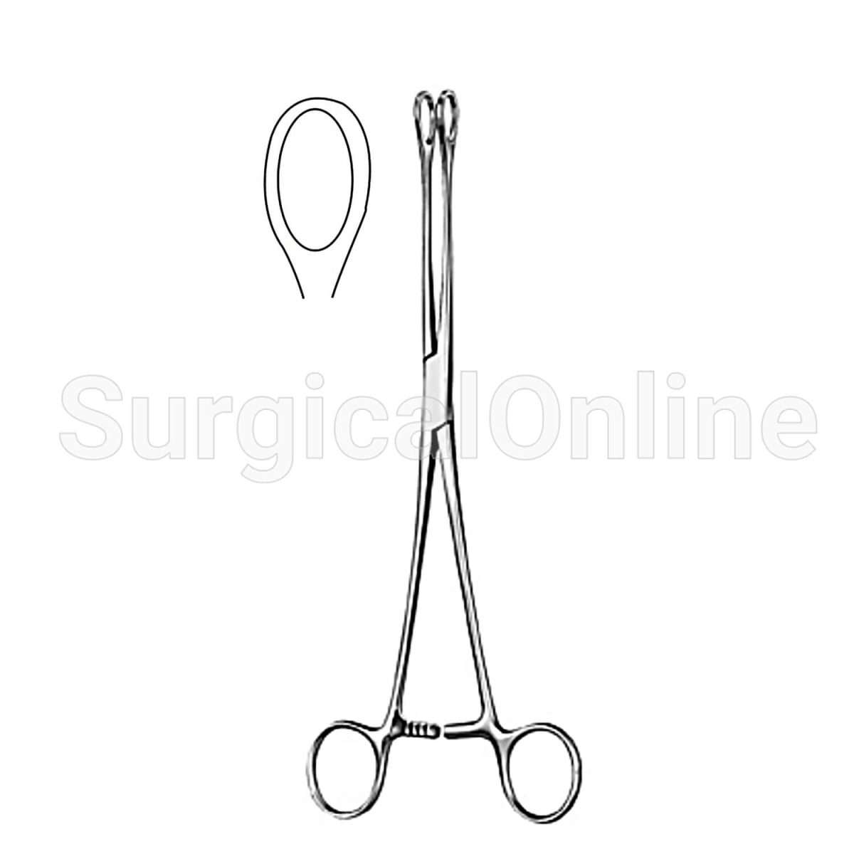 Foerster Sponge Forceps Smooth Straight 9.50"