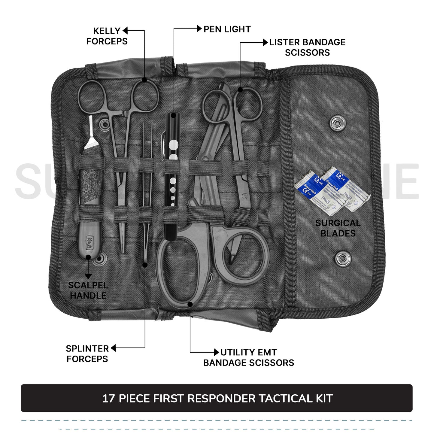 17 Piece First Responder Tactical Kit