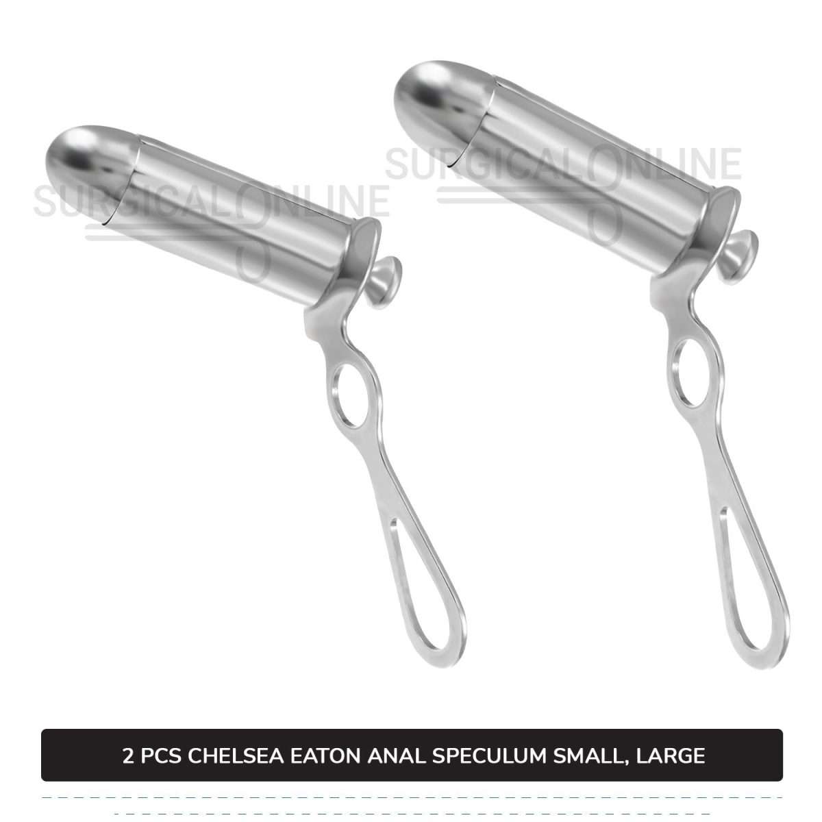2 Pcs Set of Chelsea-Eaton Anal Speculum 7/8″ (2.2 cm) & 1 1/4" (3.2 cm) O.D Rectal Instruments