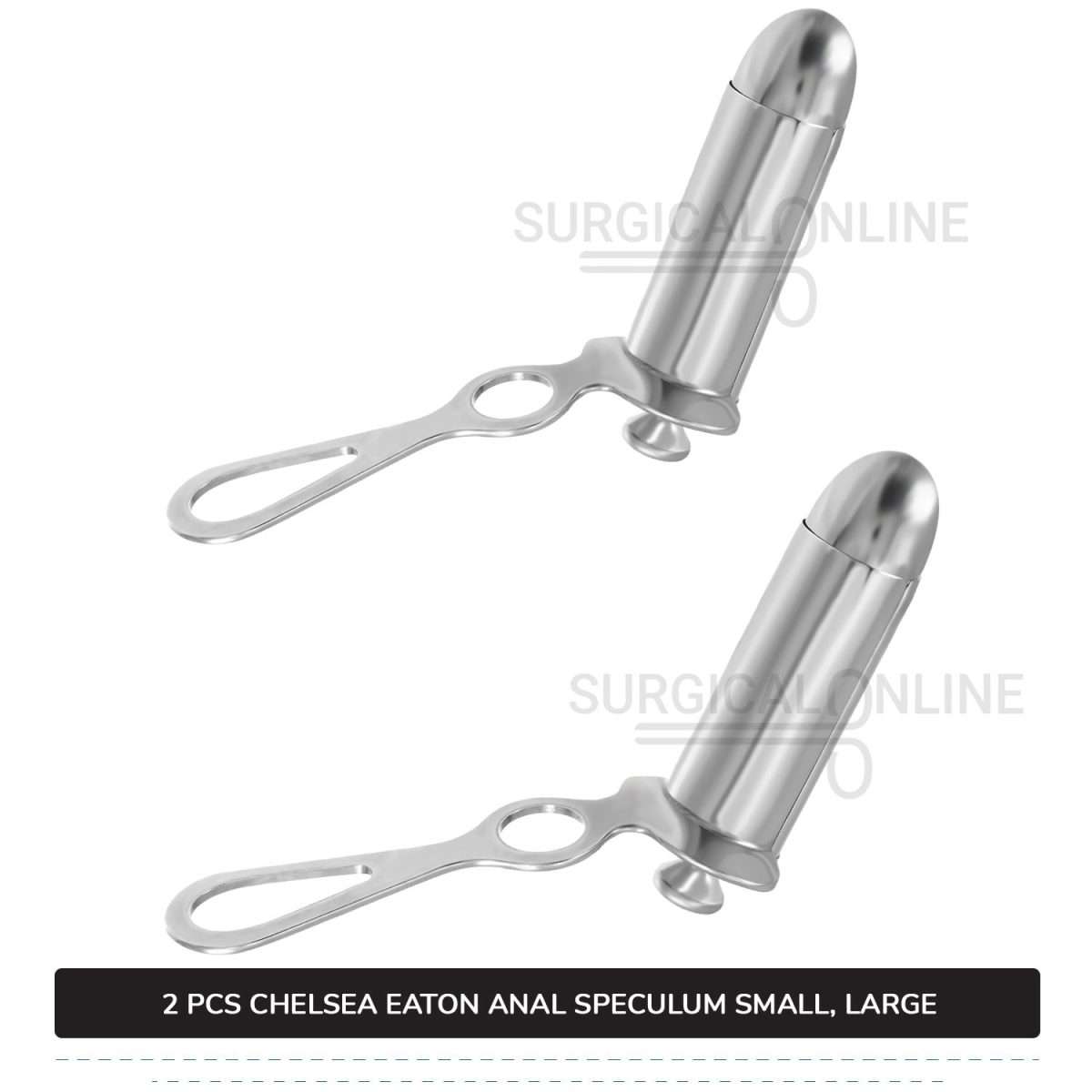 2 Pcs Set of Chelsea-Eaton Anal Speculum 7/8″ (2.2 cm) & 1 1/4" (3.2 cm) O.D Rectal Instruments