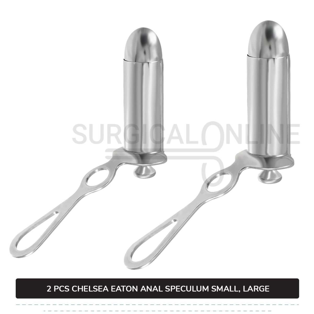 2 Pcs Set of Chelsea-Eaton Anal Speculum 7/8″ (2.2 cm) & 1 1/4" (3.2 cm) O.D Rectal Instruments