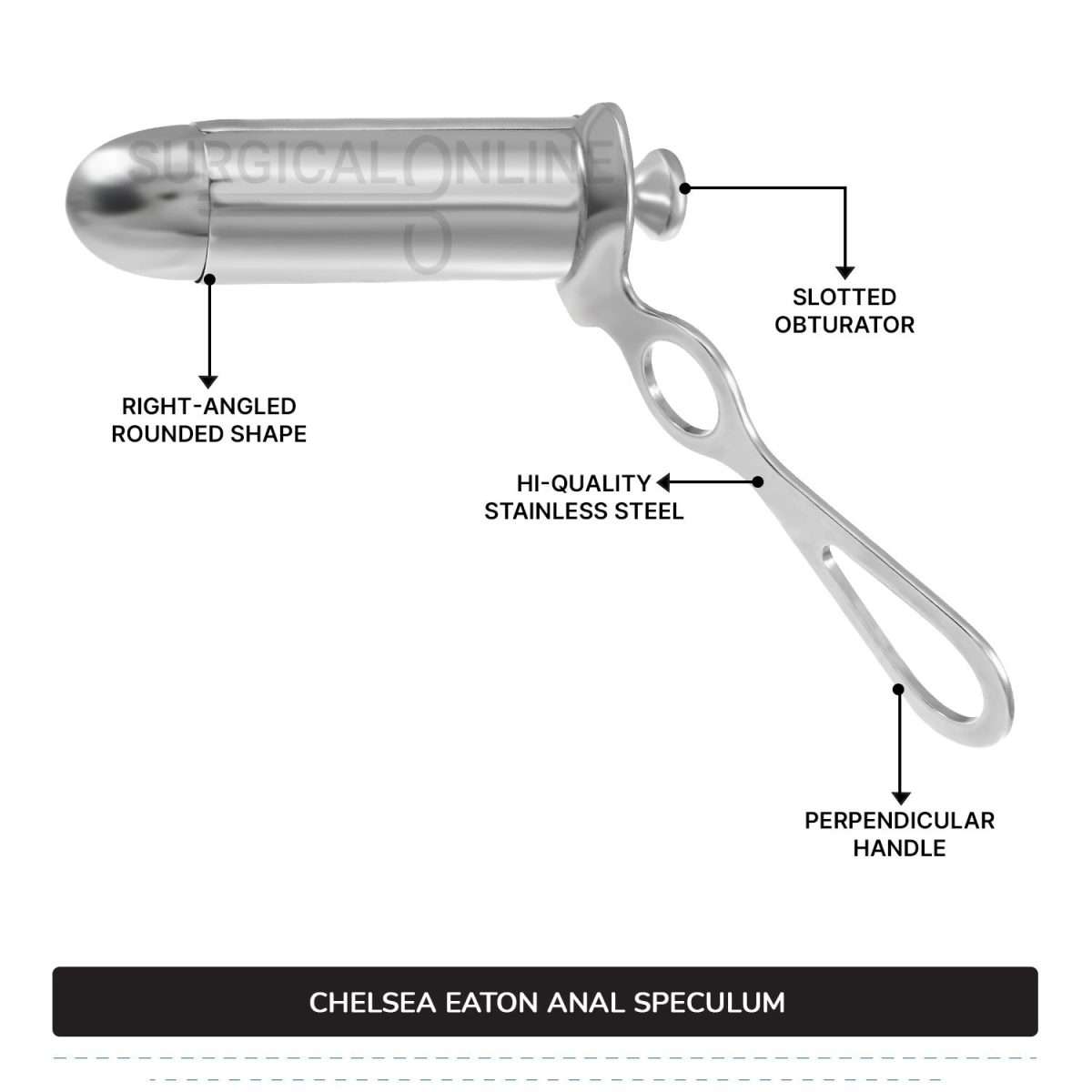 2 Pcs Set of Chelsea-Eaton Anal Speculum 7/8″ (2.2 cm) & 1 1/4" (3.2 cm) O.D Rectal Instruments