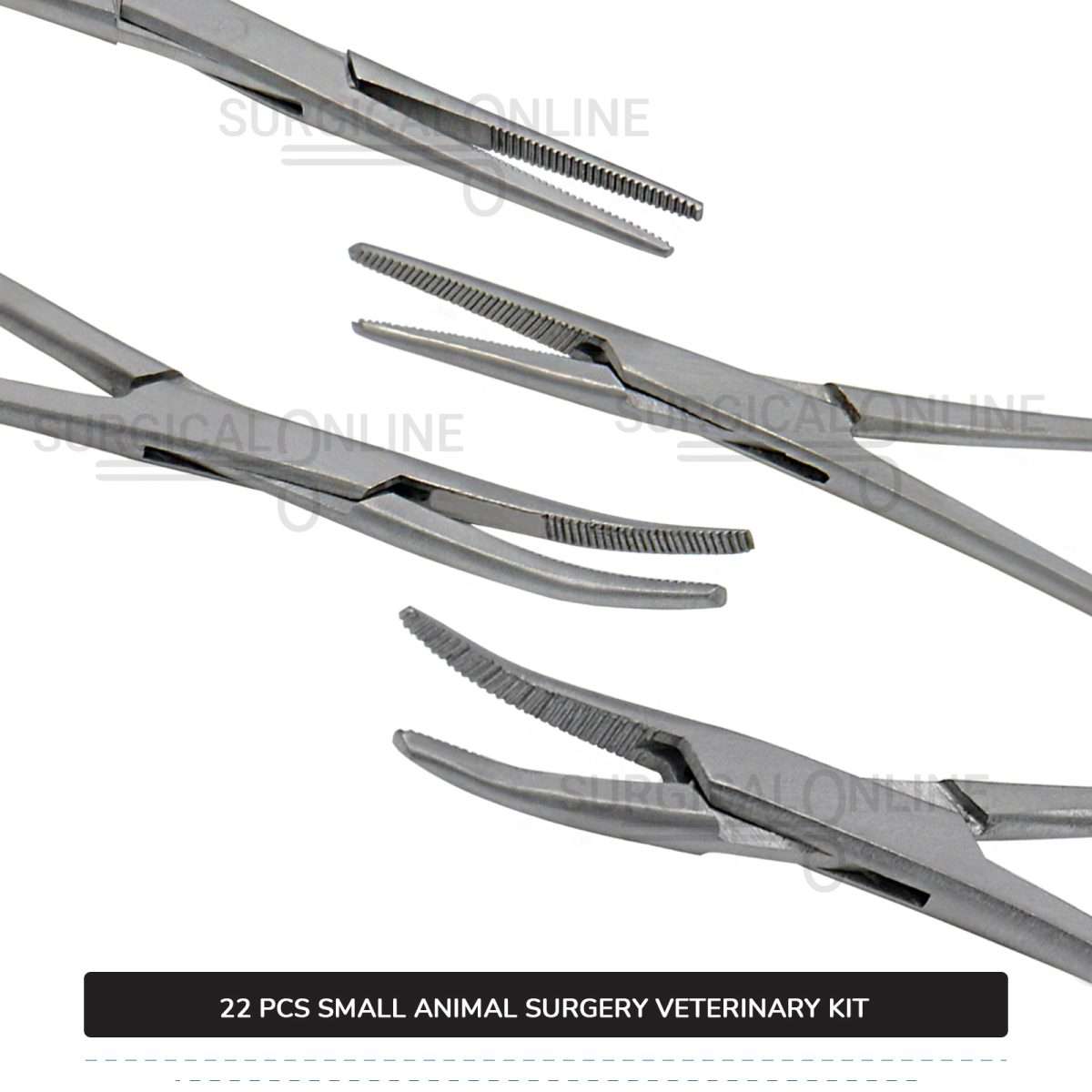 22 Pcs Small Animal Surgery Kit Stainless Steel Surgical Veterinary Instruments Set with ???? Blades
