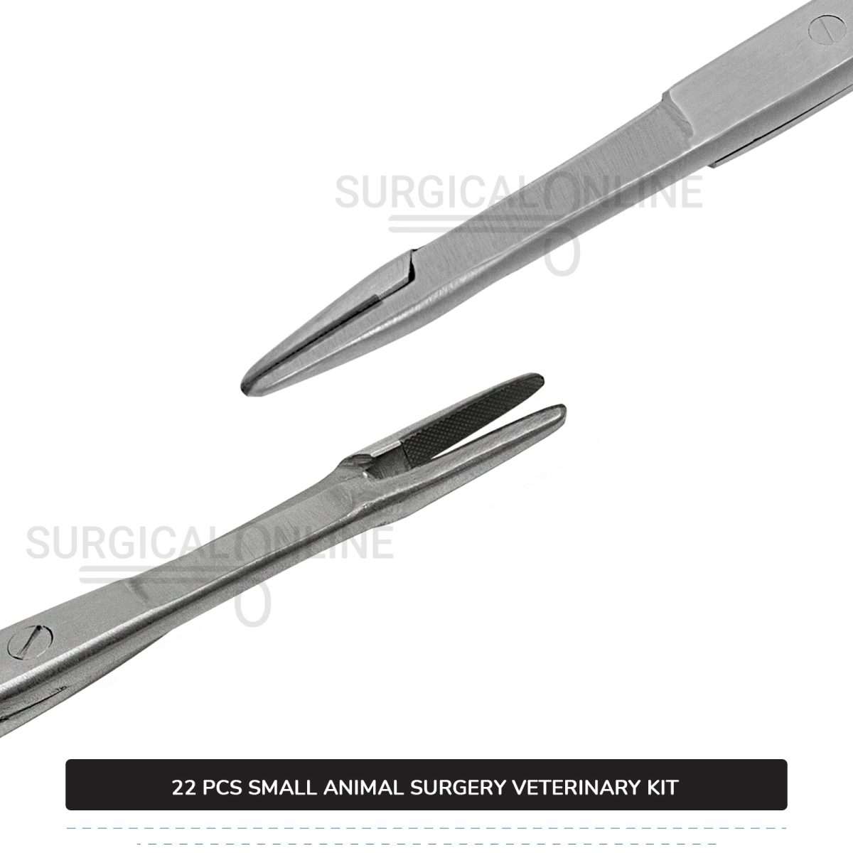 22 Pcs Small Animal Surgery Kit Stainless Steel Surgical Veterinary Instruments Set with ???? Blades