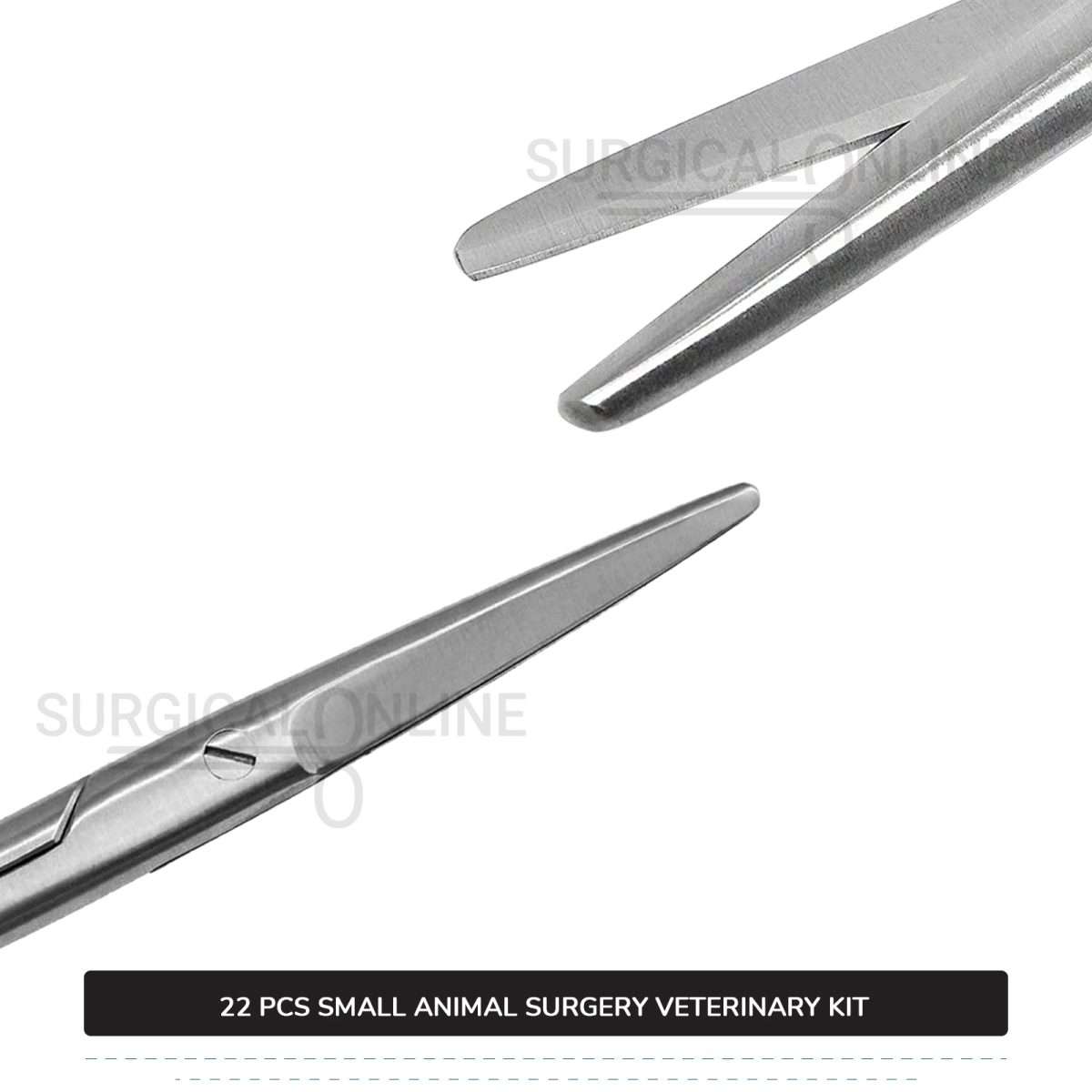 22 Pcs Small Animal Surgery Kit Stainless Steel Surgical Veterinary Instruments Set with ???? Blades