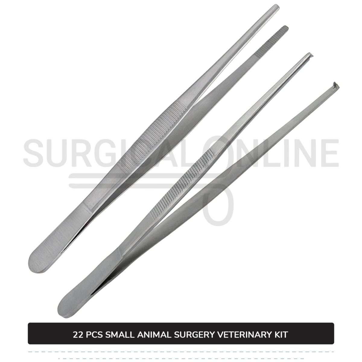 22 Pcs Small Animal Surgery Kit Stainless Steel Surgical Veterinary Instruments Set with ???? Blades