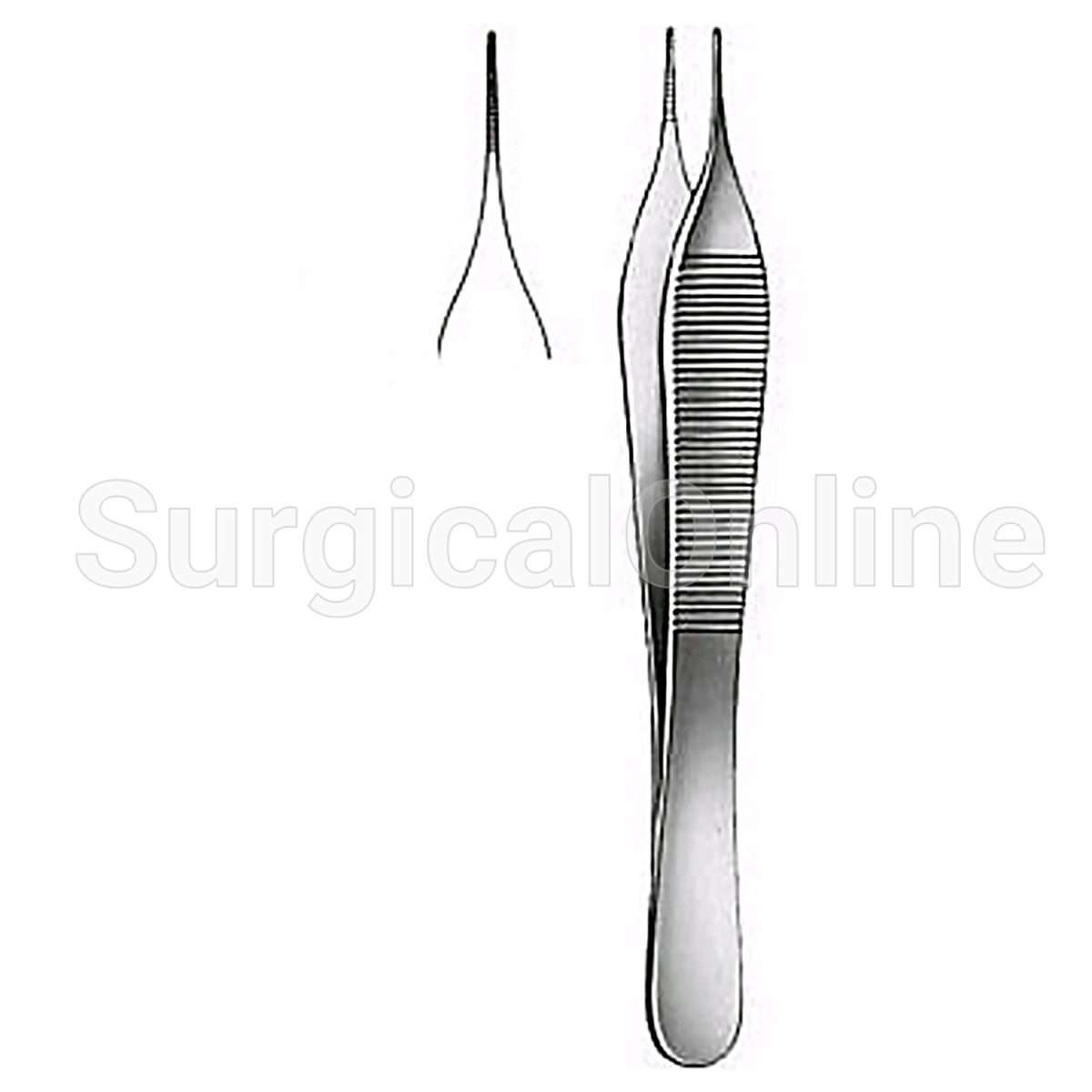 Adson Dressing Forceps Micro (Delicate) Serrated 4.75"