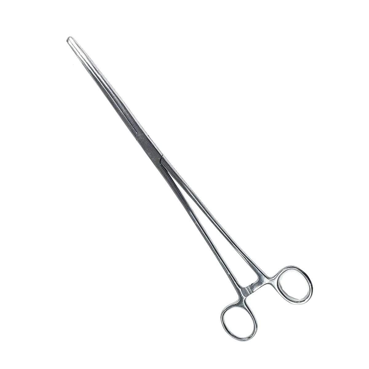 2 Piece Curved & Straight 8" Hemostat Set - Stainless Steel Locking Tweezer Clamps