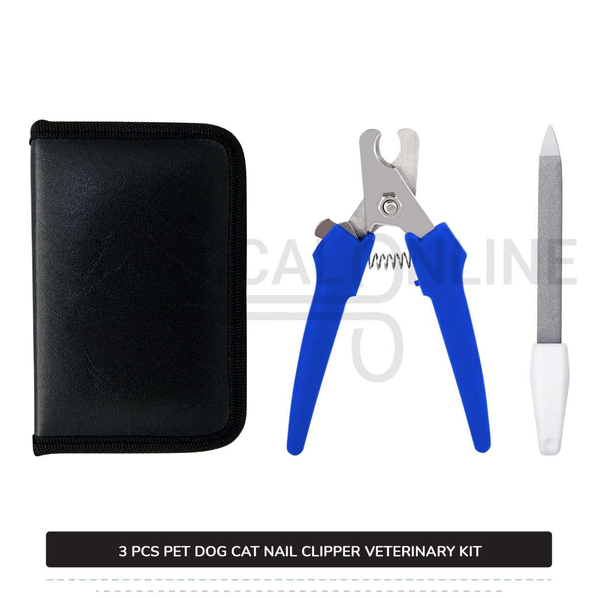 3 Pcs Pet Nail Clipper Kit Stainless Steel Nail Tip Cutter Surgical Veterinary Instruments