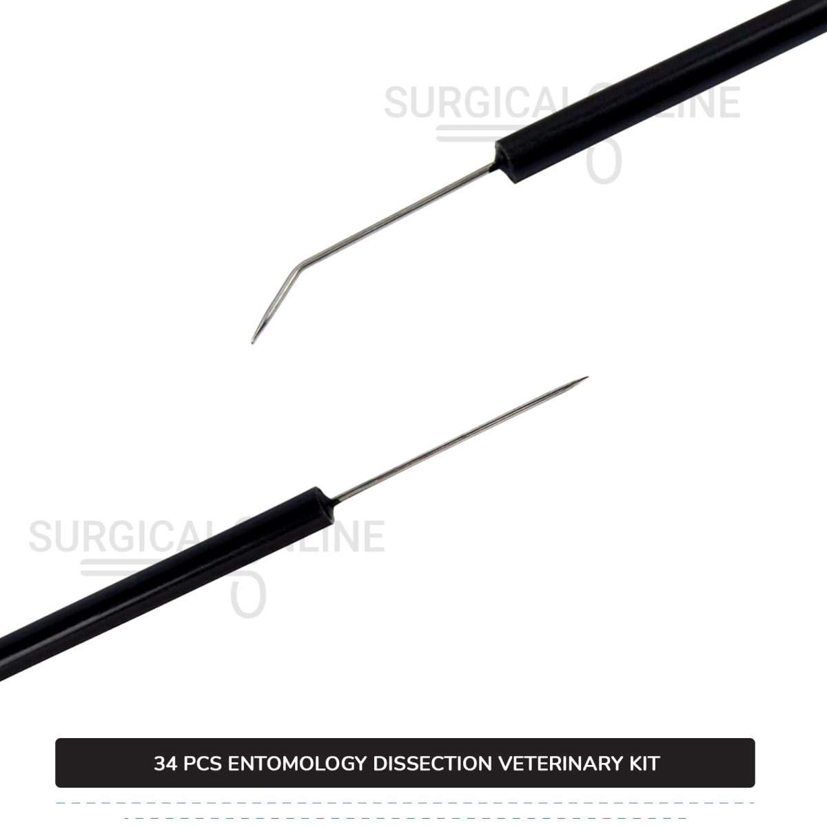 34 Pcs Entomology Dissection Kit Stainless Steel Veterinary Instruments Set with ???? Carrying Case