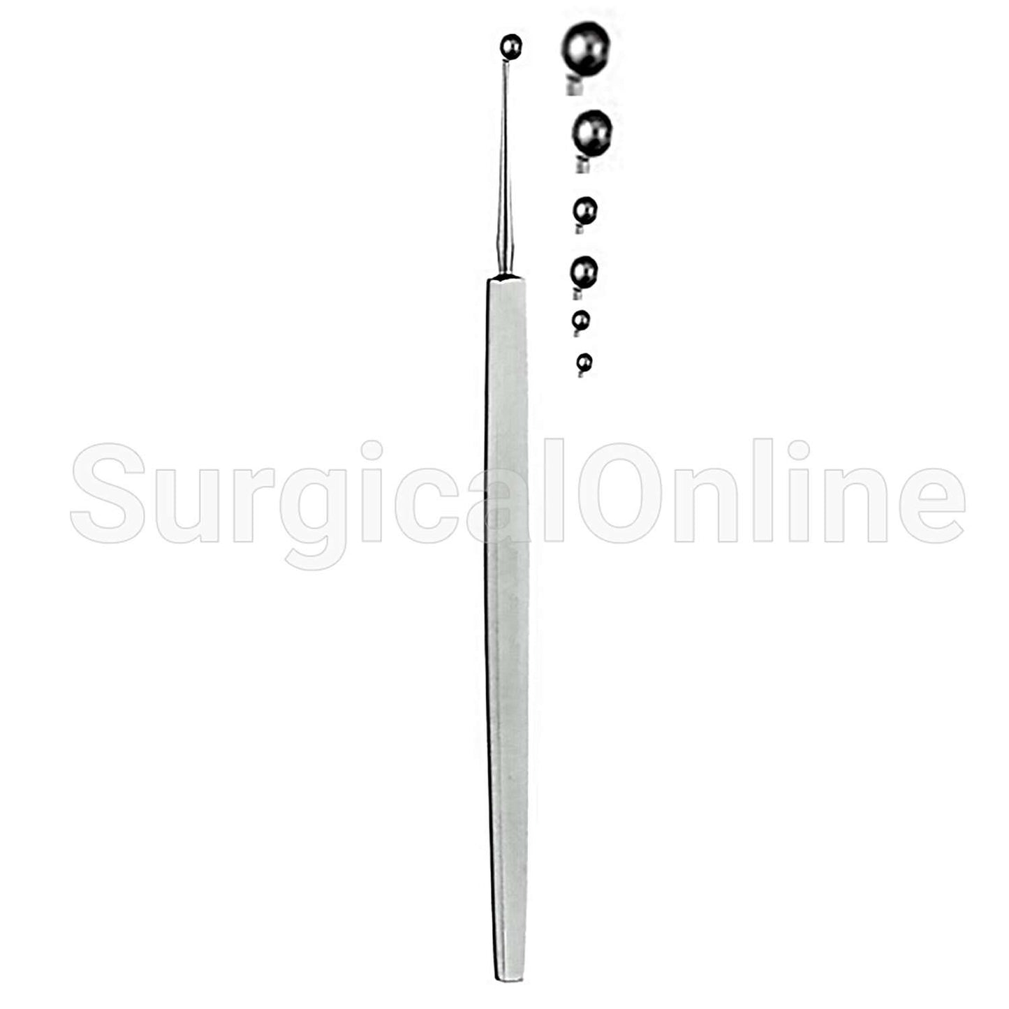 Meyhoefer Chalazion Curette, 5" (12.7 cm), Size 4, 3.5 mm
