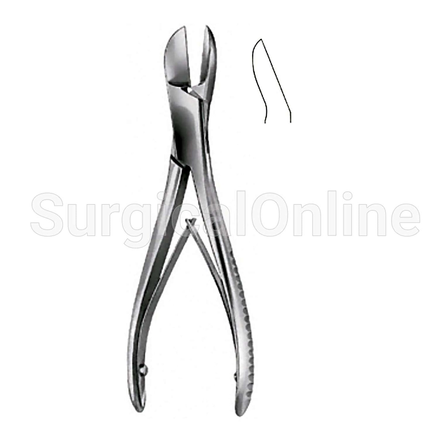 Liston Bone Forceps Angled 5.50"