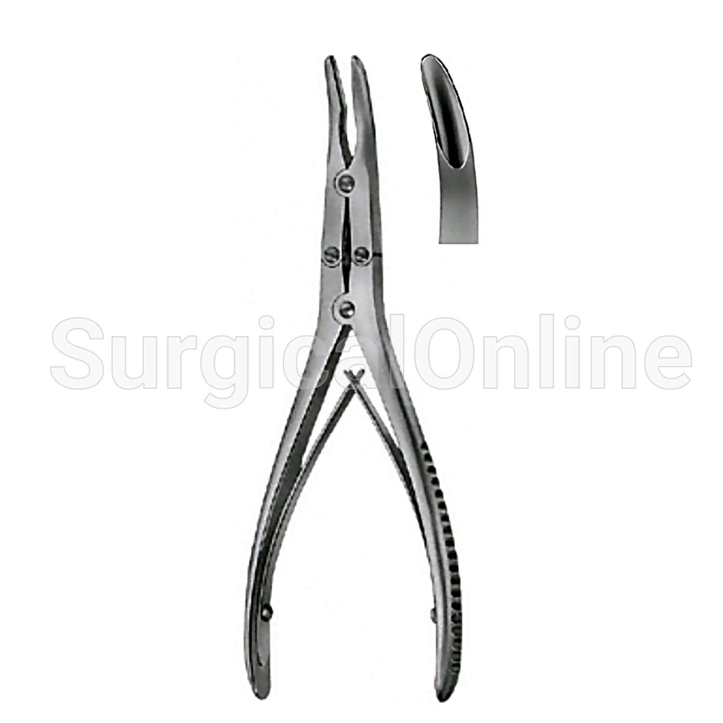 Zaufal-Jansen Rongeur 5mm X 15mm, Slightly Curved, Bite 7.00"