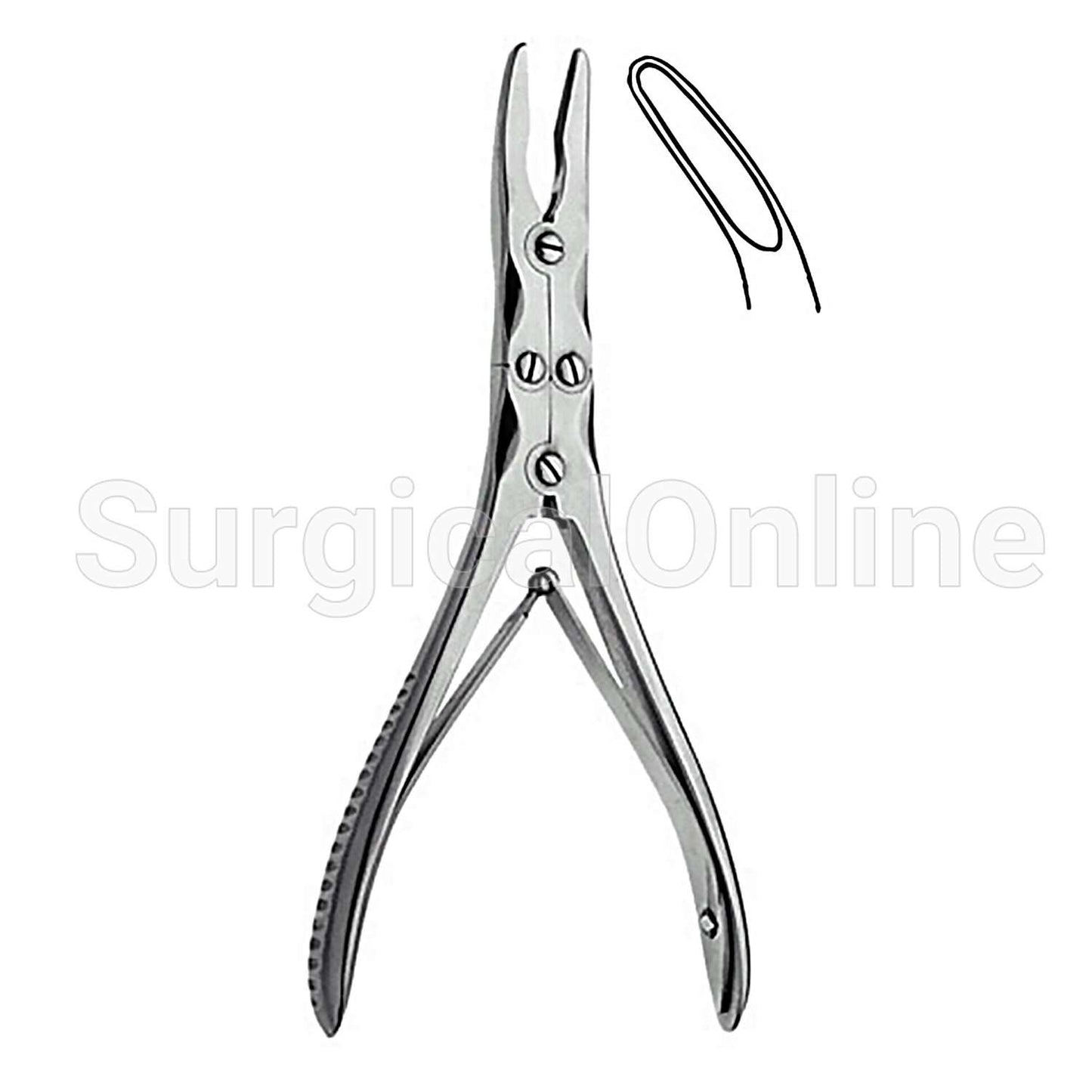 Kleinert-Kutz Rongeur Full Curved 3mm X 8mm Bite 6.00"