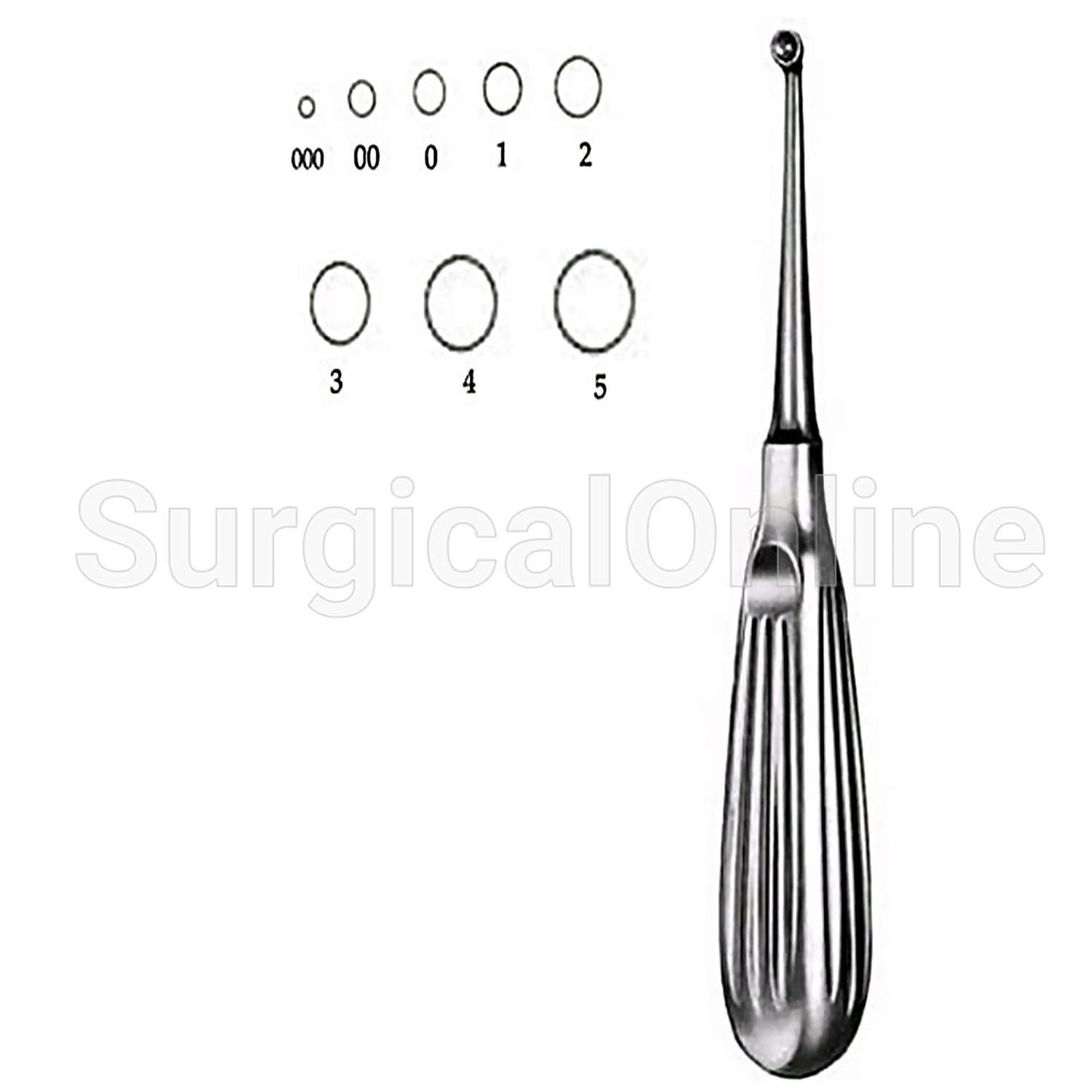 Bruns Curette 6.75" #000