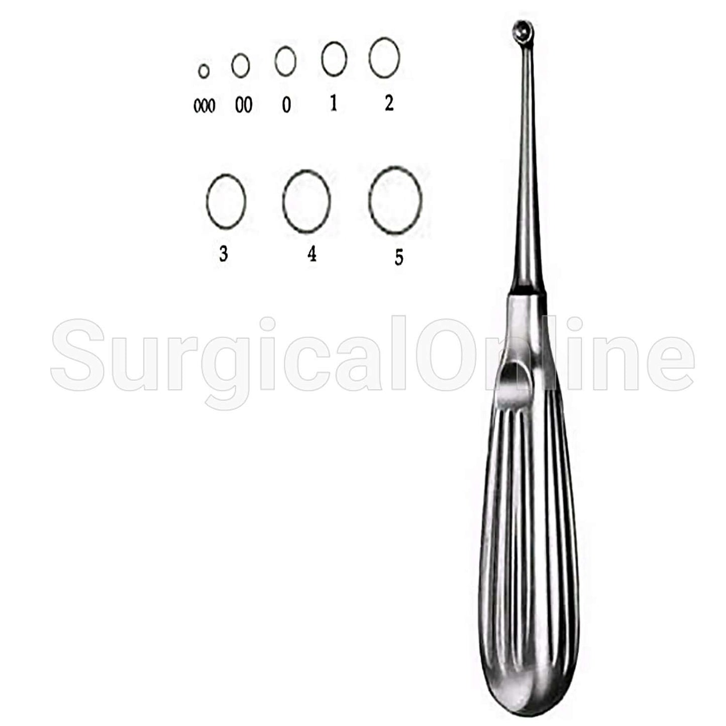 Bruns Curette 6.75" #6