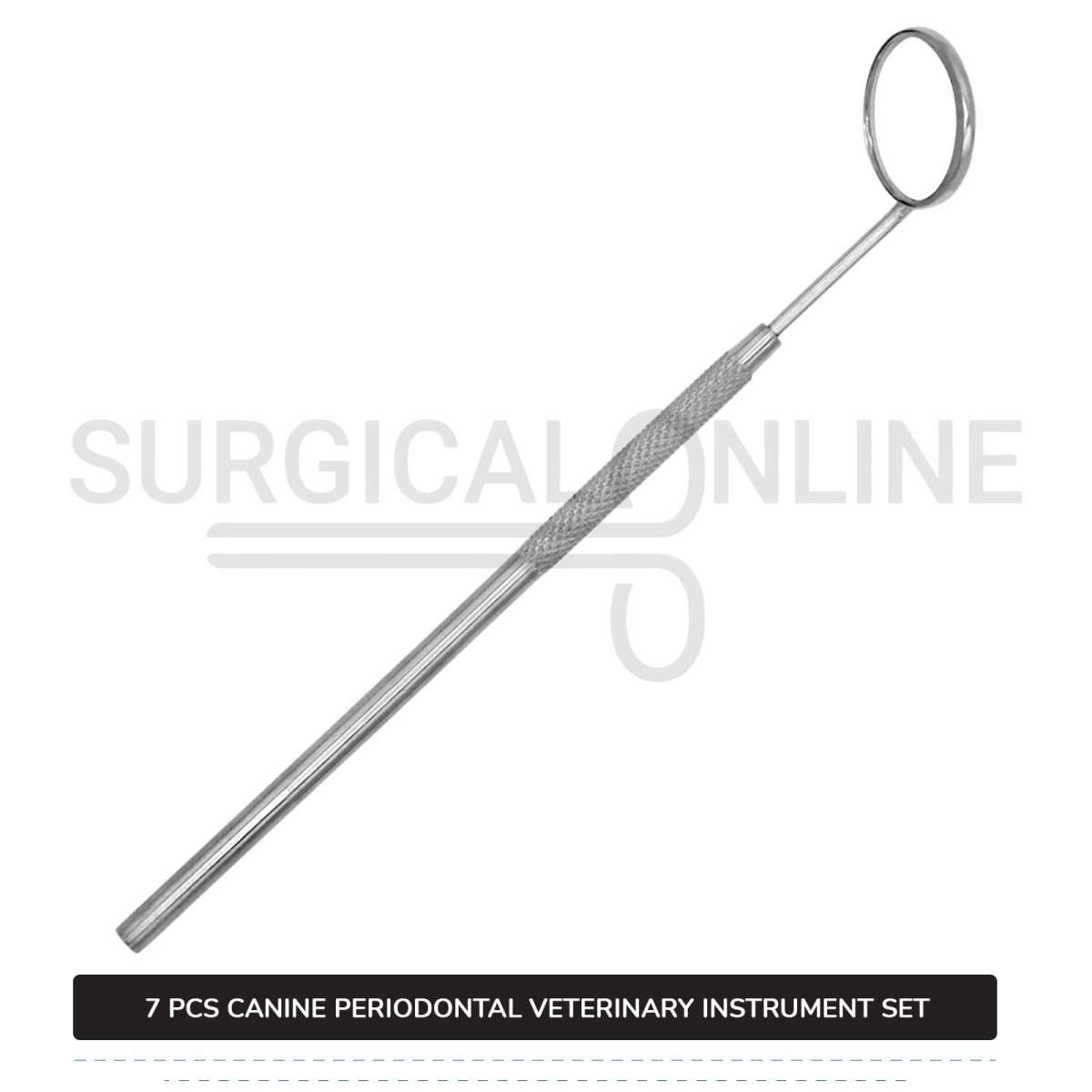 7 Pcs Canine Periodontal Instrument Pack Kit Stainless Steel Surgical Dental Veterinary Instruments Set
