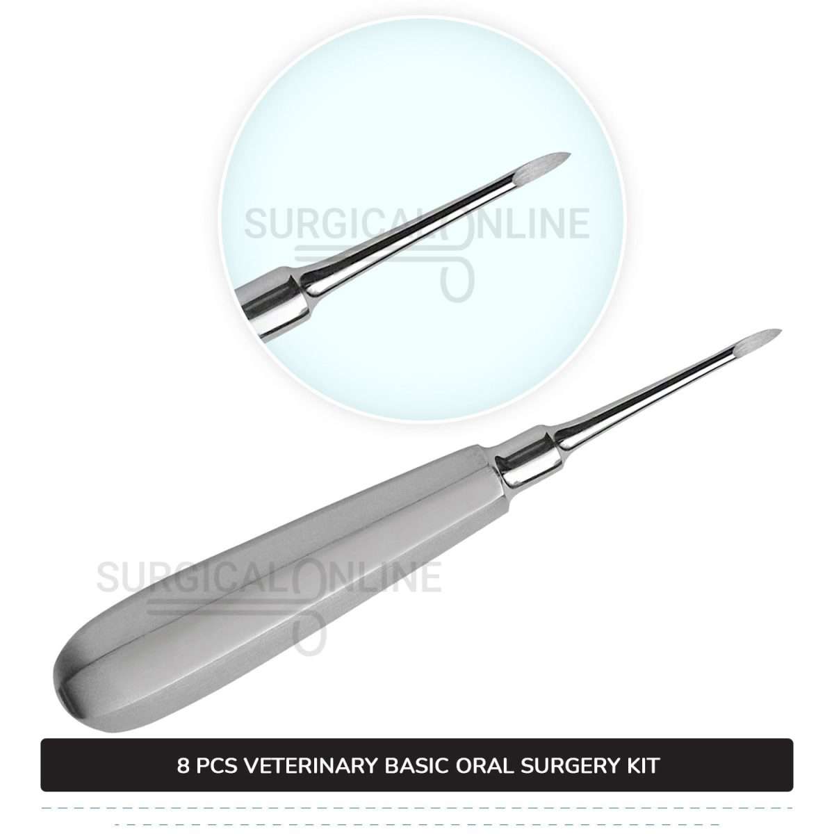 8 Pcs Basic Oral Surgery Kit Stainless Steel Surgical Veterinary Orthodontic Instruments Set