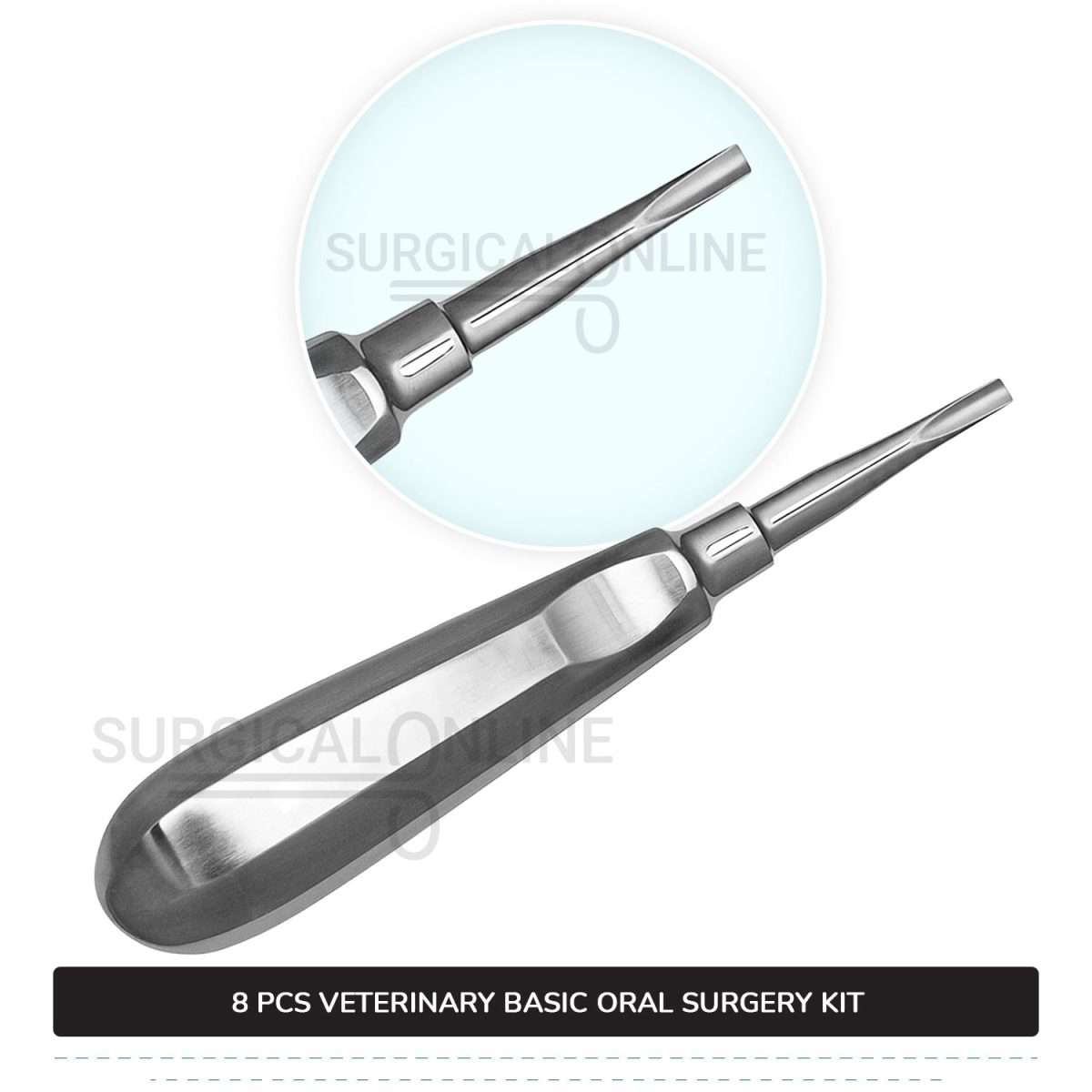 8 Pcs Basic Oral Surgery Kit Stainless Steel Surgical Veterinary Orthodontic Instruments Set