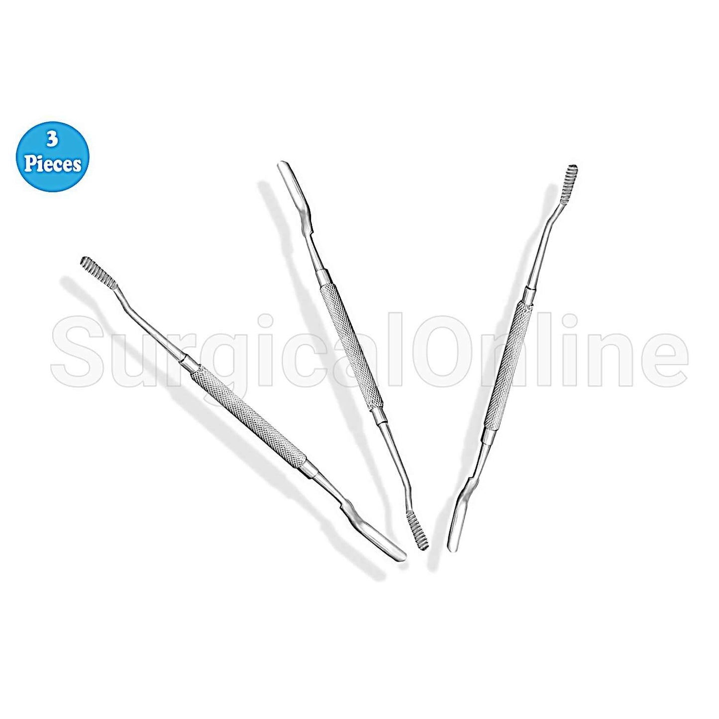 3 Bone File #12 Surgical Dental Dentist