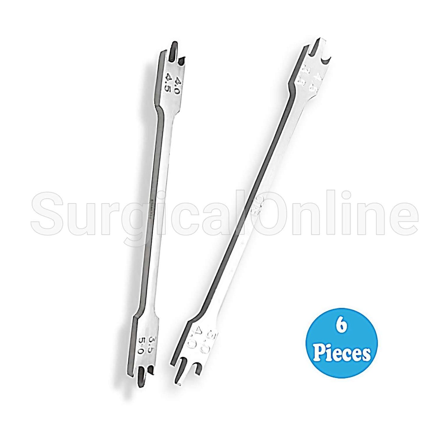 6 New Bracket Height Gauge 3.5mm-5mm018 Dental Orthodontic