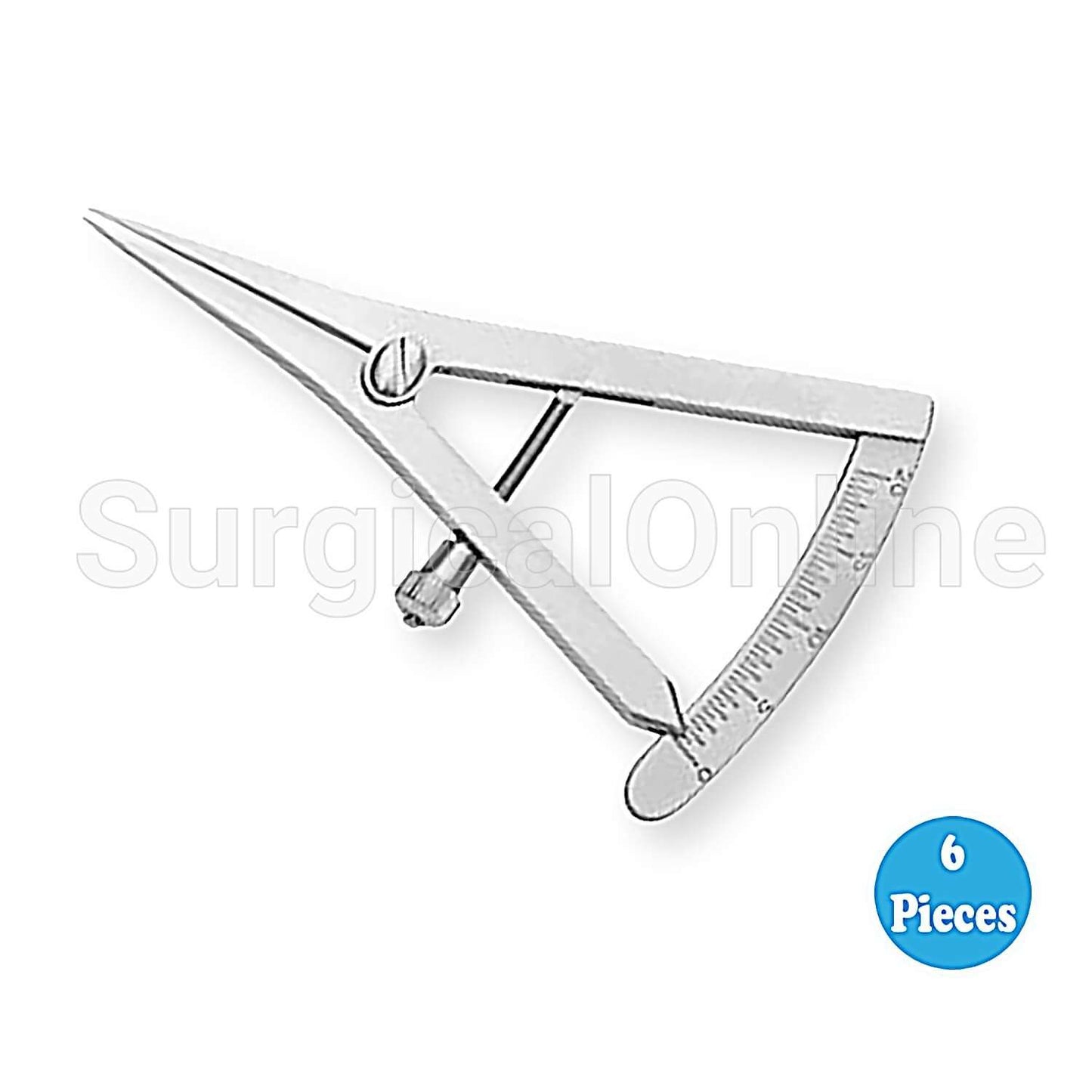 6 Castroviejo Caliper Graduated 0-15mm (8.3cm)