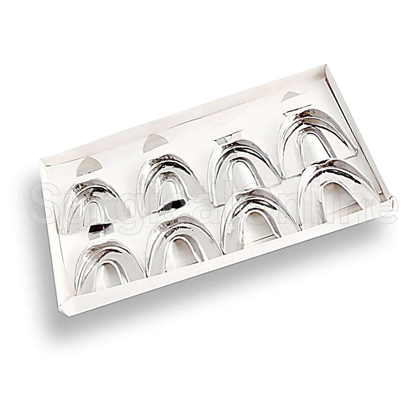 12 Set of 8 Impression Tray Solid - Kit- New-Sm