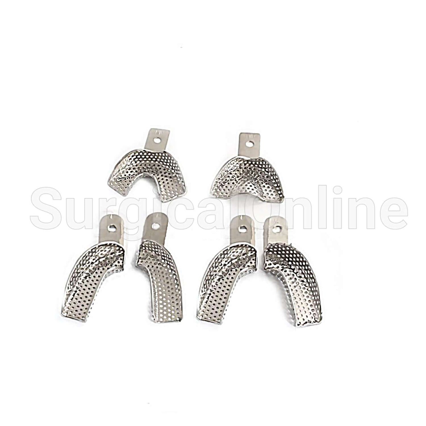 Dental Impression Tray Set 6 Pc Dental