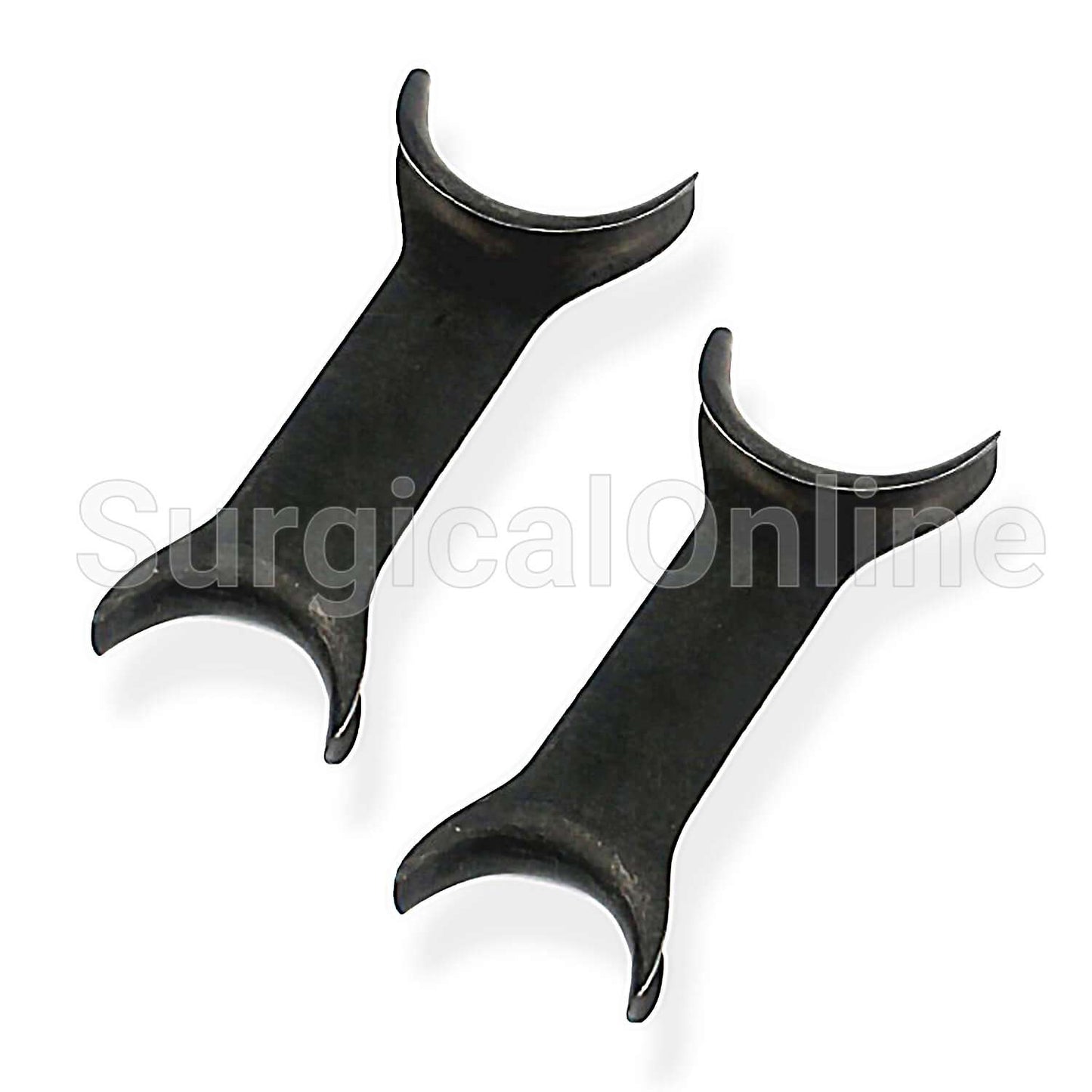 2 Cheek Retractor Dental Orthodontic Surgical Black Coated
