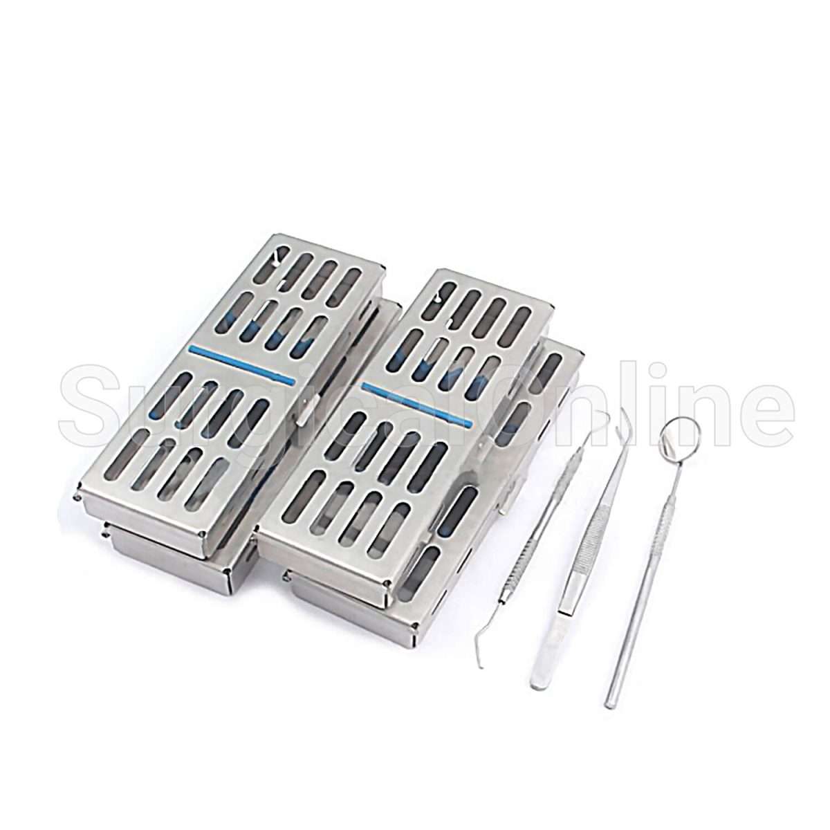 10 Dental Sterilization Cassette Rack Box Tray for 5