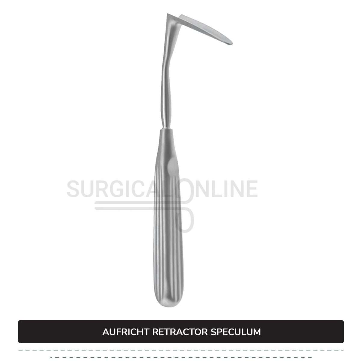 Aufricht Nasal Retractor Speculum 6 1/2" (16.5 cm), Solid Blade 45 mm Surgical ENT & Diagnostic