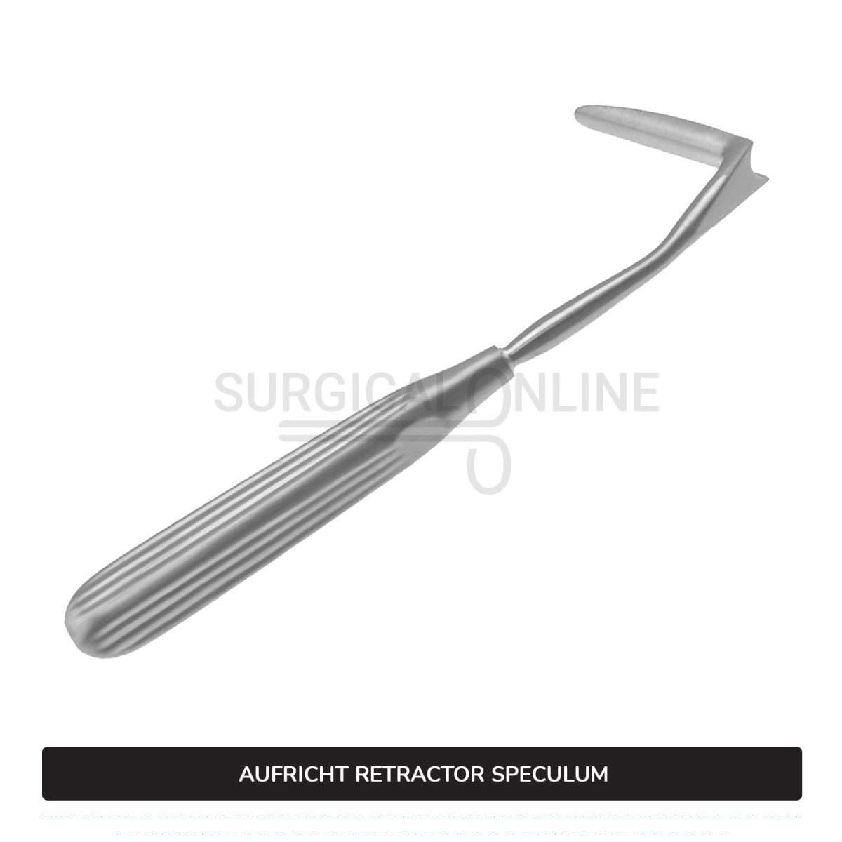 Aufricht Nasal Retractor Speculum 6 1/2" (16.5 cm), Solid Blade 45 mm Surgical ENT & Diagnostic