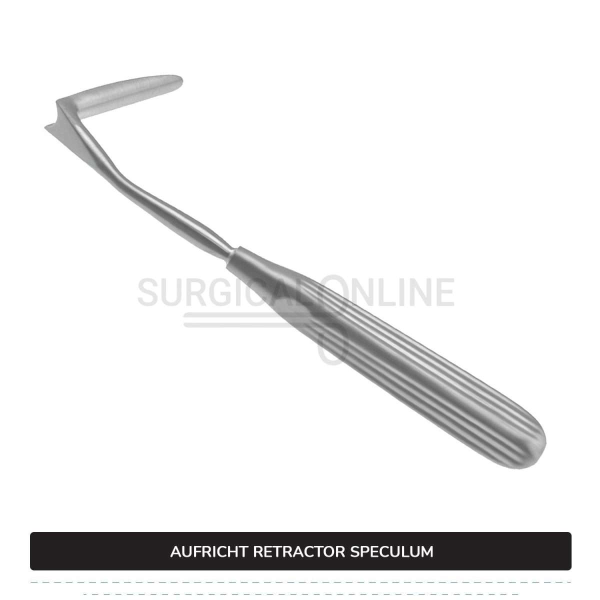 Aufricht Nasal Retractor Speculum 6 1/2" (16.5 cm), Solid Blade 45 mm Surgical ENT & Diagnostic