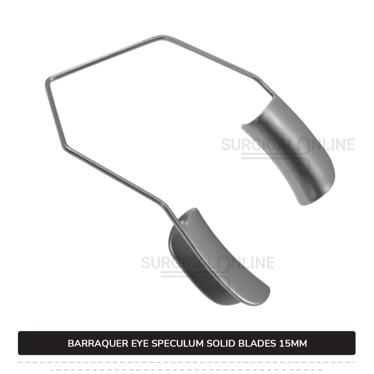 Barraquer Eye Speculum Large With Two Solid Blades 15mm Ophthalmic Surgical Instruments