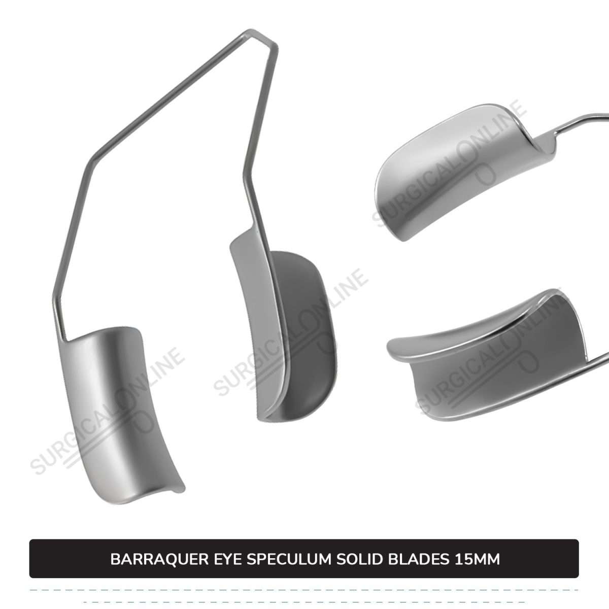 Barraquer Eye Speculum Large With Two Solid Blades 15mm Ophthalmic Surgical Instruments