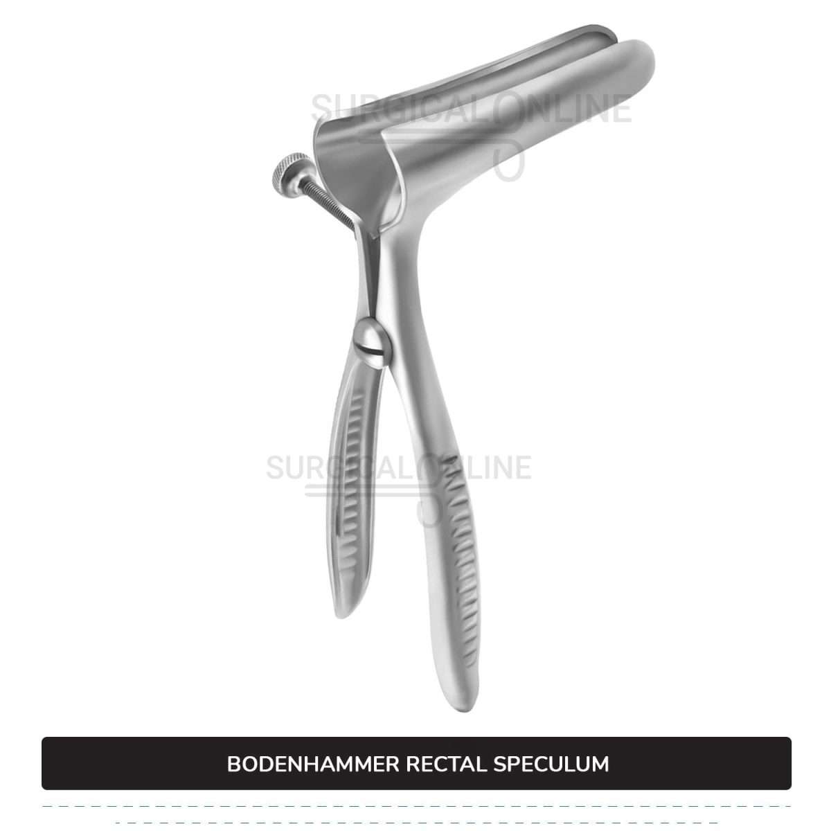 Bodenhammer Rectal Speculum 6″ (15.2 cm) Long, With Set Screw, Blades 3 1/2″ (8.9 cm) Long x 3/4″ (1.9 cm) Wide