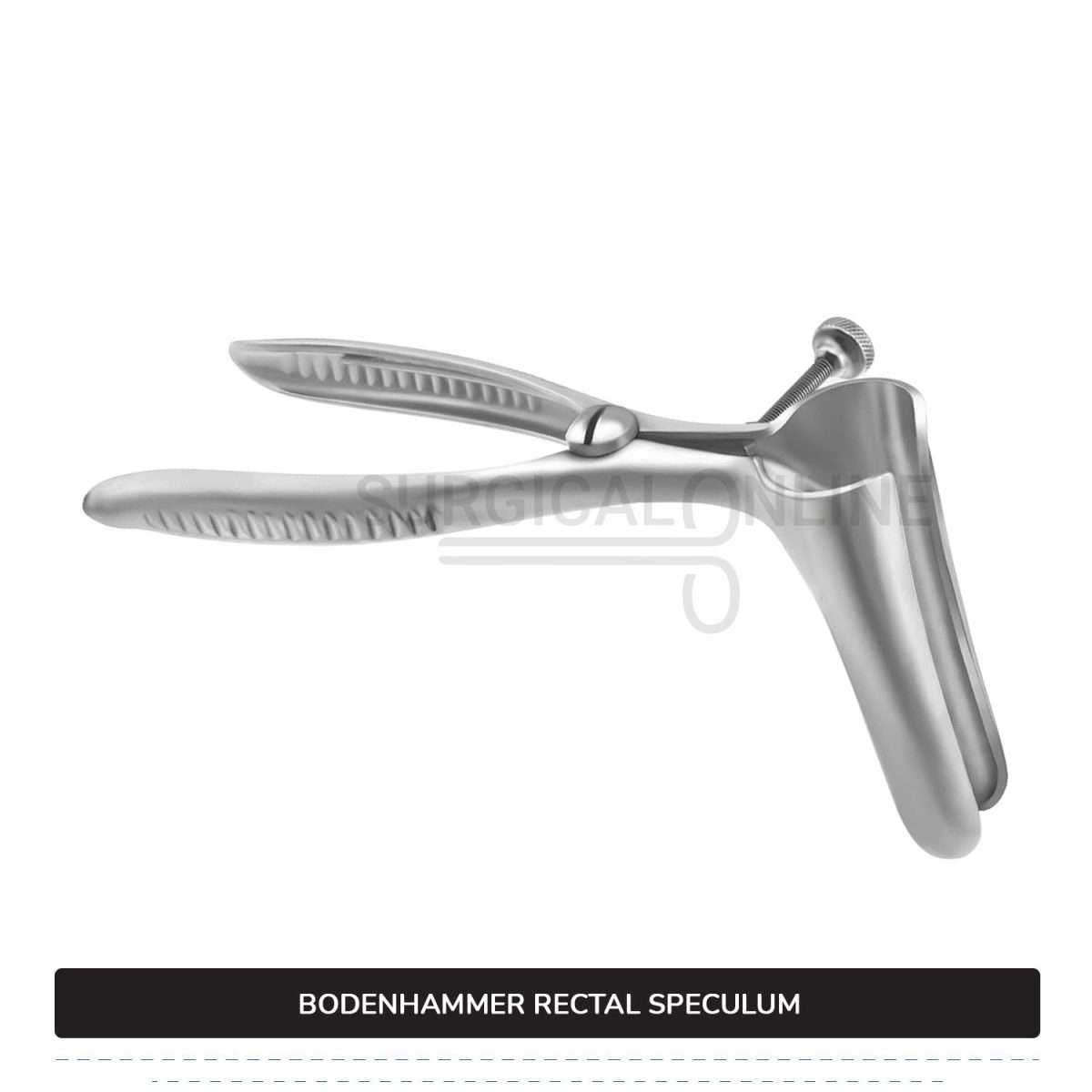 Bodenhammer Rectal Speculum 6″ (15.2 cm) Long, With Set Screw, Blades 3 1/2″ (8.9 cm) Long x 3/4″ (1.9 cm) Wide