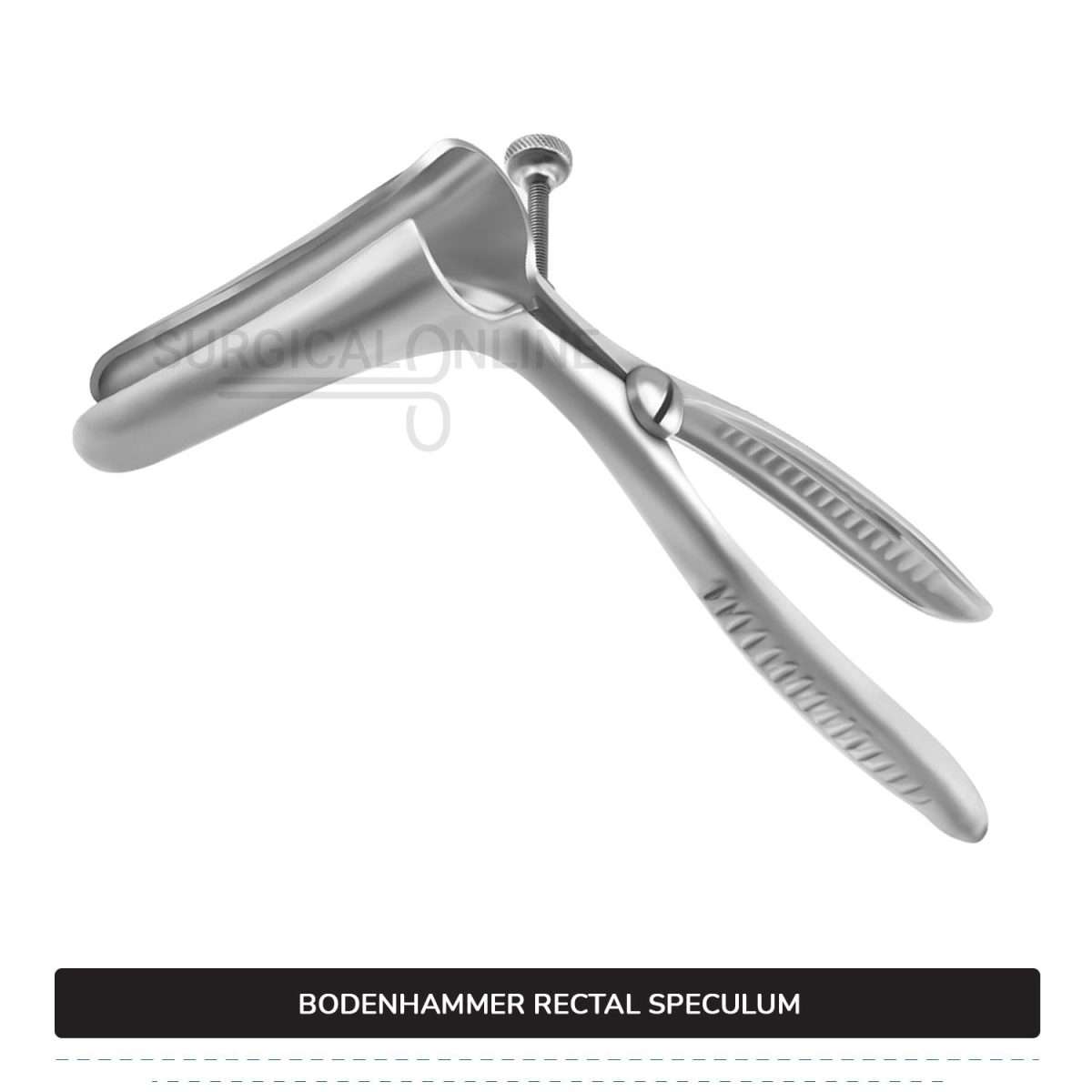 Bodenhammer Rectal Speculum 6″ (15.2 cm) Long, With Set Screw, Blades 3 1/2″ (8.9 cm) Long x 3/4″ (1.9 cm) Wide