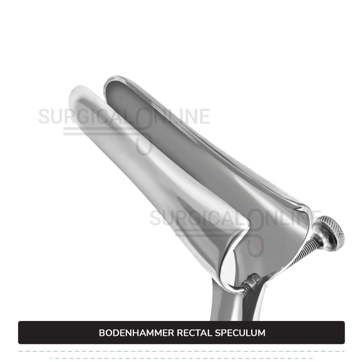 Bodenhammer Rectal Speculum 6″ (15.2 cm) Long, With Set Screw, Blades 3 1/2″ (8.9 cm) Long x 3/4″ (1.9 cm) Wide