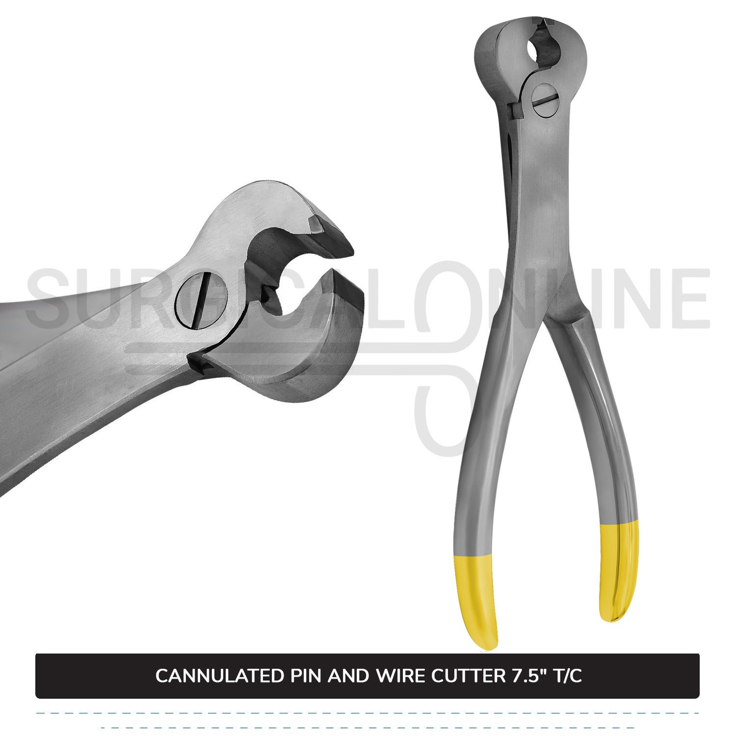 Cannulated Pin and Wire Cutter 7.5'' T/C