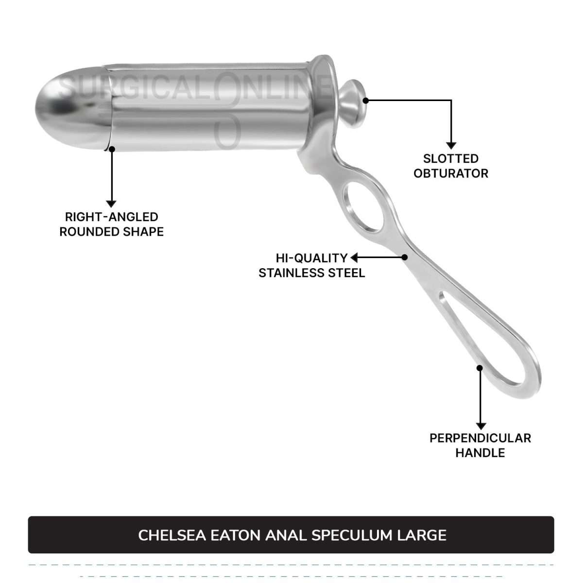 Chelsea Eaton Anal Speculum Large 2 5/8" (6.7 cm) long x 1 1/4" (3.2 cm) O.D Rectal Instruments