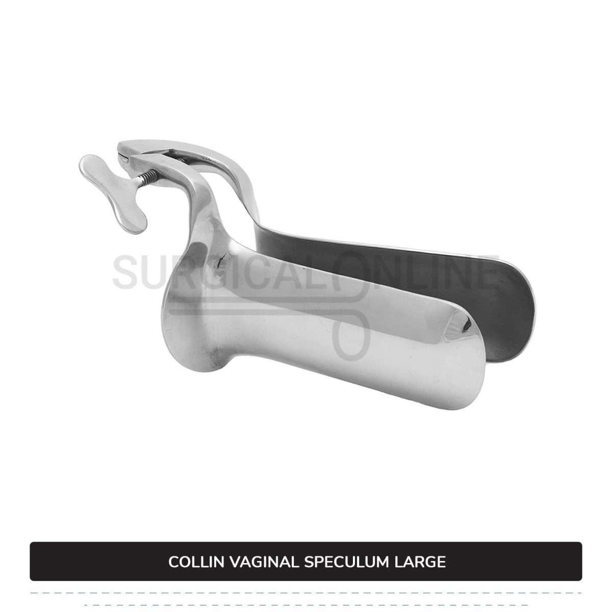 Collin Vaginal Speculum, Large Size 1 5/8" (4.1 cm) X 4 1/2" (11.4 cm)