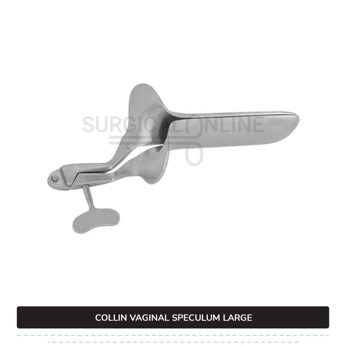 Collin Vaginal Speculum, Large Size 1 5/8" (4.1 cm) X 4 1/2" (11.4 cm)