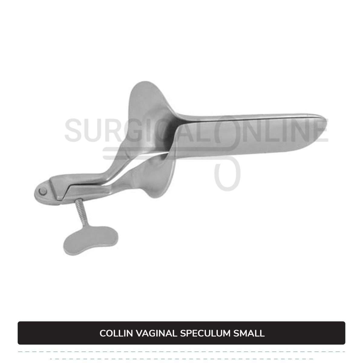 Collin Vaginal Speculum, Small Size 1 1/4" (3.0 cm) X 3 3/4" (9.5 cm)