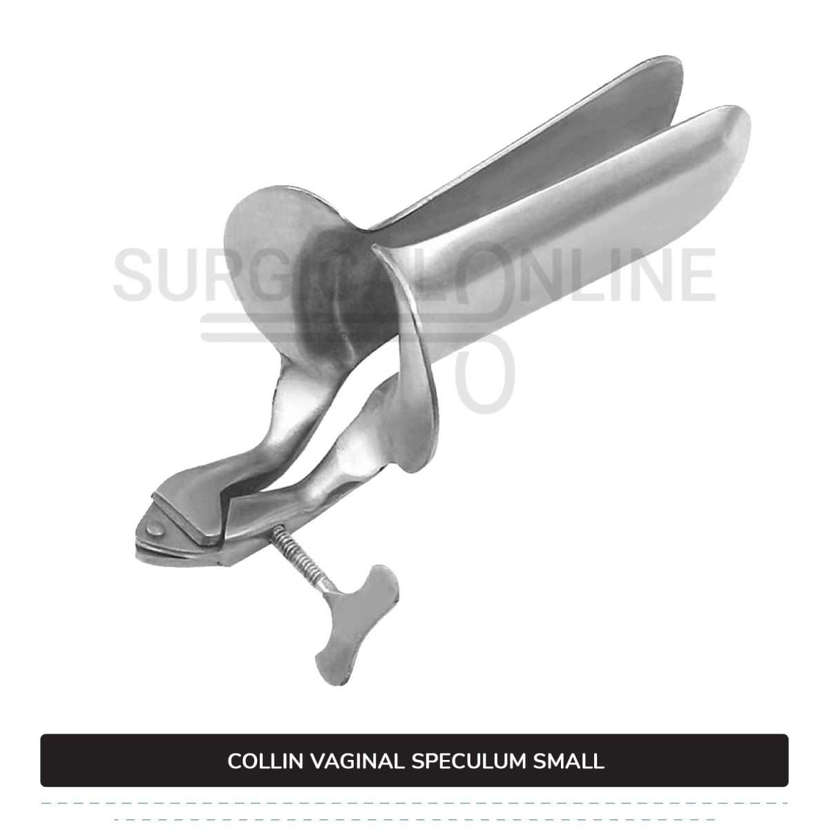 Collin Vaginal Speculum, Small Size 1 1/4" (3.0 cm) X 3 3/4" (9.5 cm)