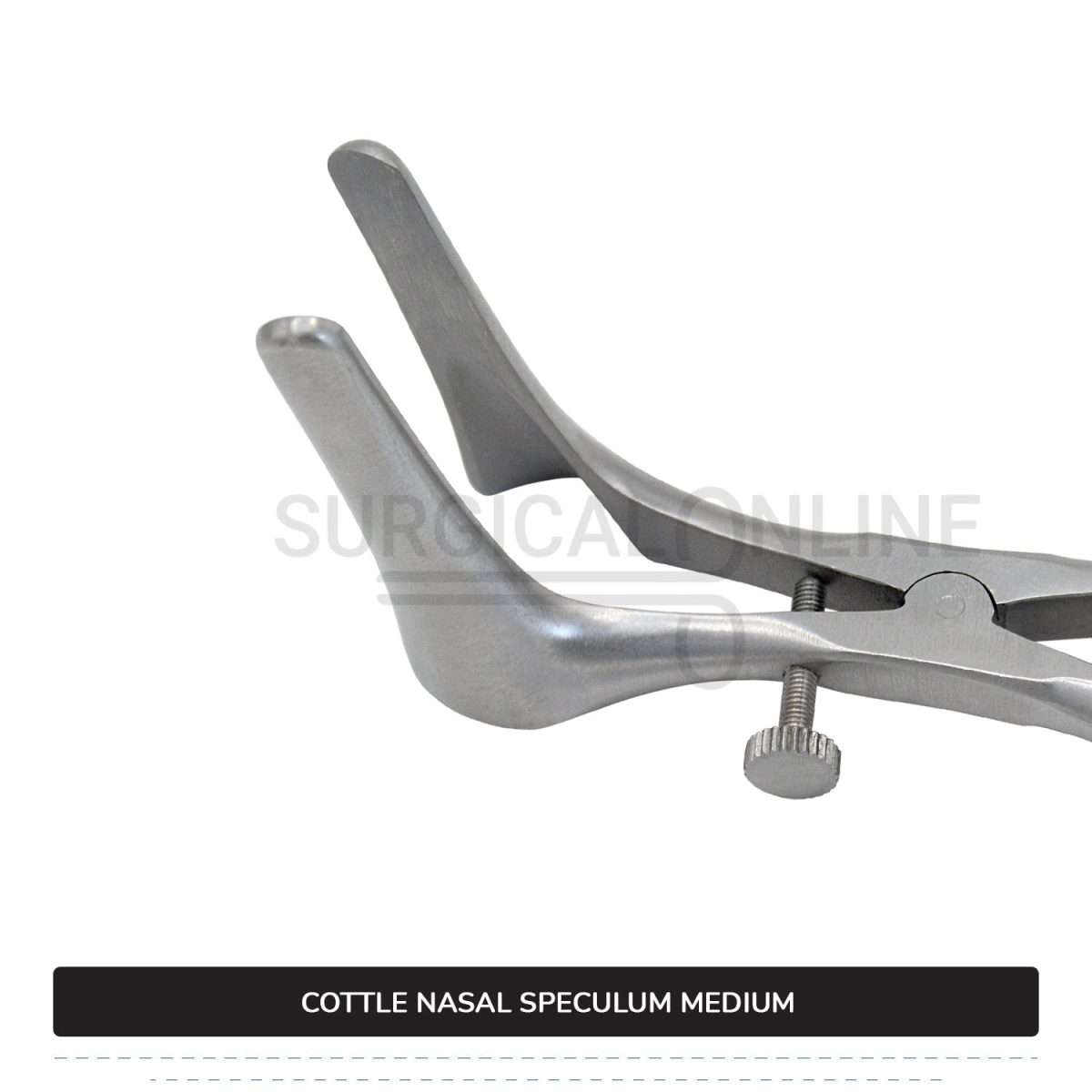 Cottle Septum Speculum Medium 6″ (15.2 cm), With Set Screw, Narrow 50mm Long Blades