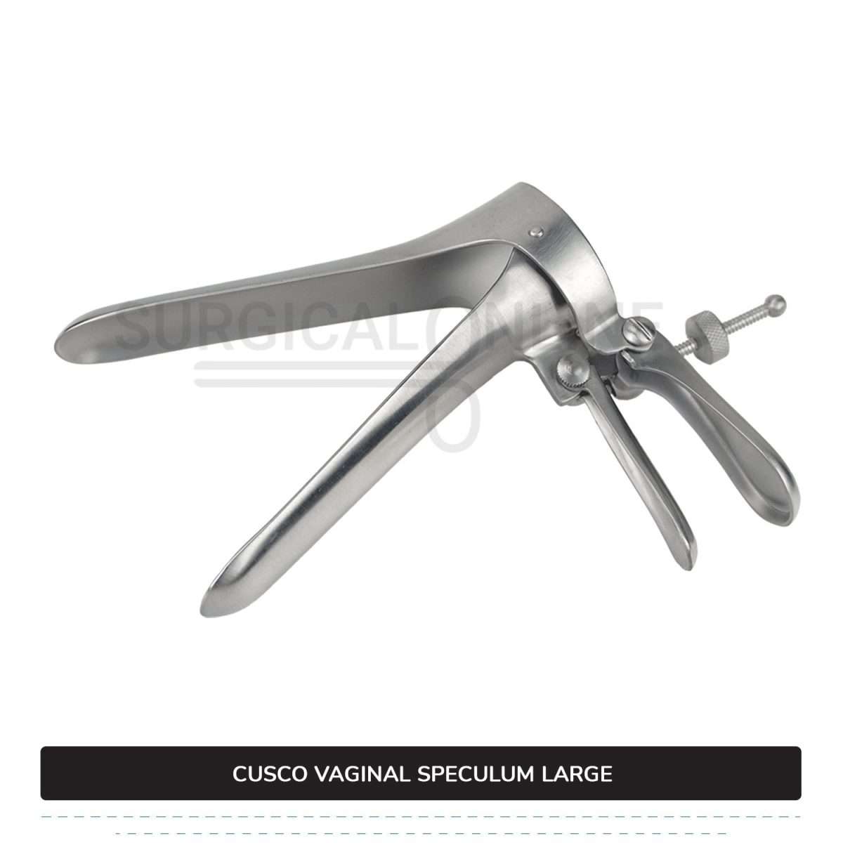 Cusco Vaginal Speculum Large, With Side Screw, 1 3/8" (3.5 cm) X 4 1/2" (11.4 cm)
