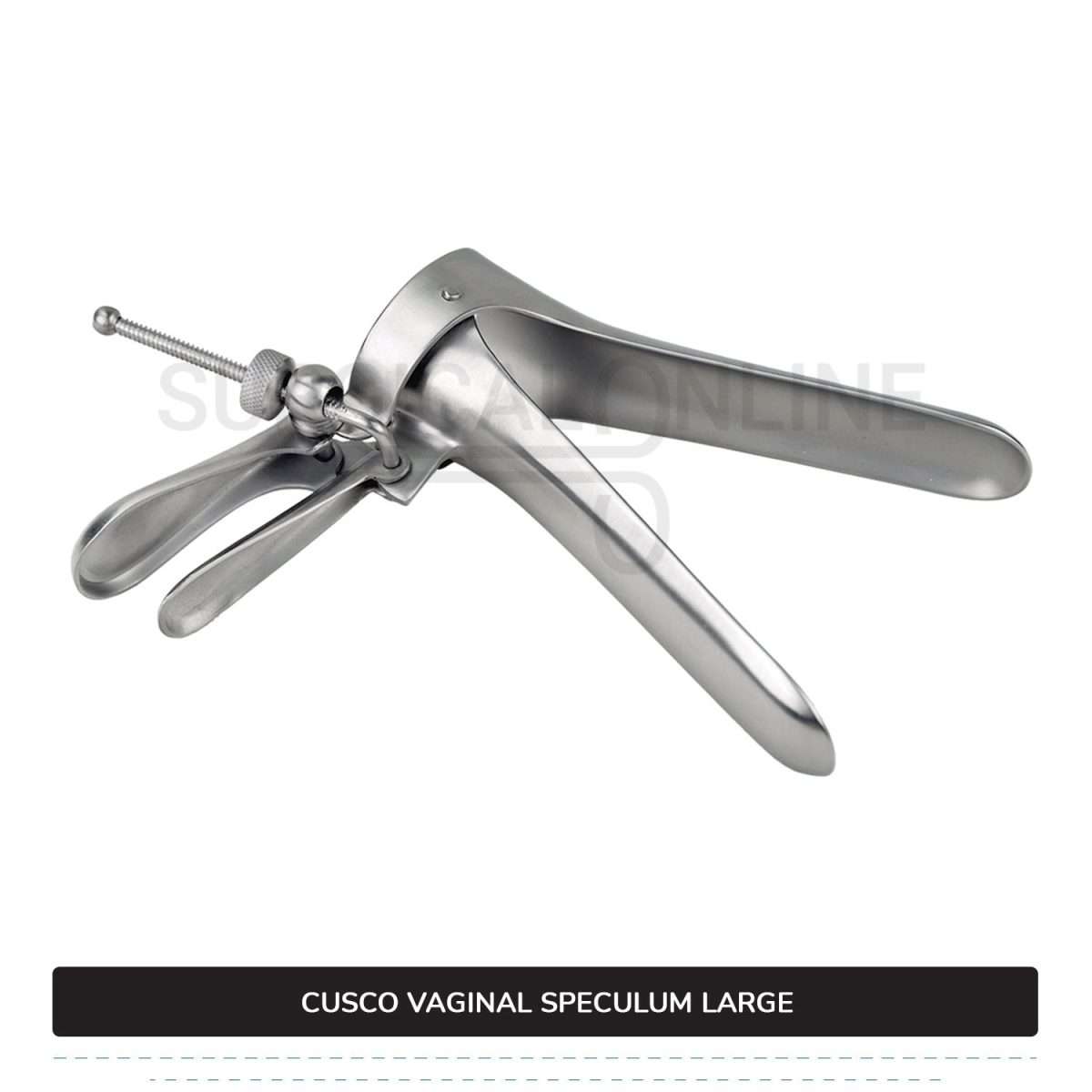 Cusco Vaginal Speculum Large, With Side Screw, 1 3/8" (3.5 cm) X 4 1/2" (11.4 cm)
